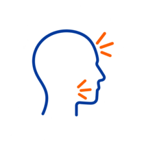 Headaches and jaw tension icon